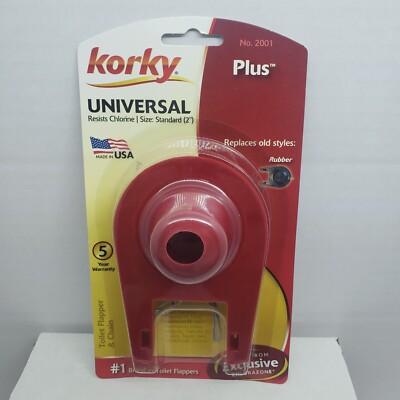 Lavelle Korky PLUS Universal Toilet Flapper & Chain  Standard 2''   #2001