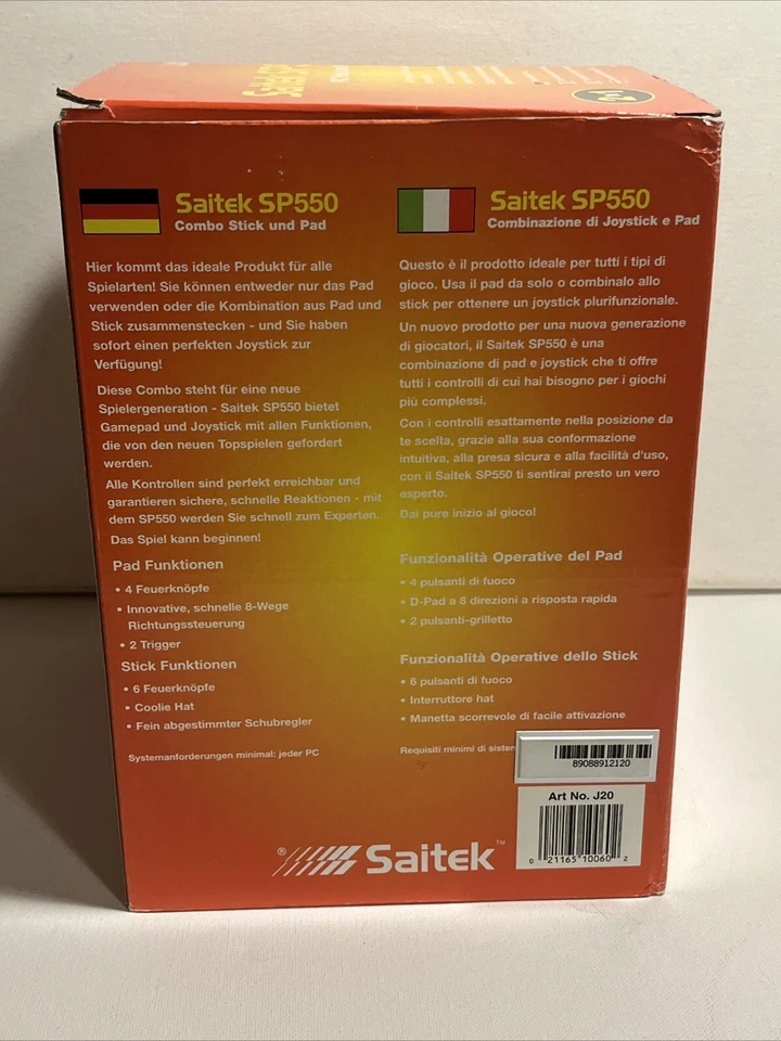 Saitek SP550 USB Joystick & Gamepad Fusion For PC Sealed - Image 3 of 4