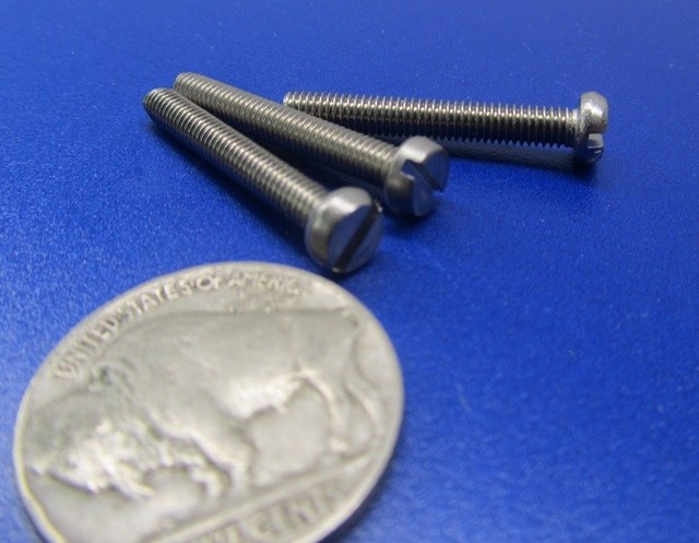 Zinc Plated Cheese Head Slotted Metric Machine Screw M6 x 1.0 x 8 mm 50 Pcs
