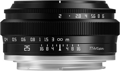 TTArtisan 25mm F2 Wide-Angle APS-C Camera Lens Large Aperture Manual Fixed... 