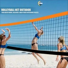 Professional Volleyball Net Outdoor Heavy Duty With Aircraft Steel Cable 23X3Ft