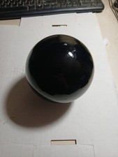 LARGE 4.5" 115mm 4-1/2" POLISHED BLACK GLASS SPHERE SCRYING DARK DIVINATION BALL