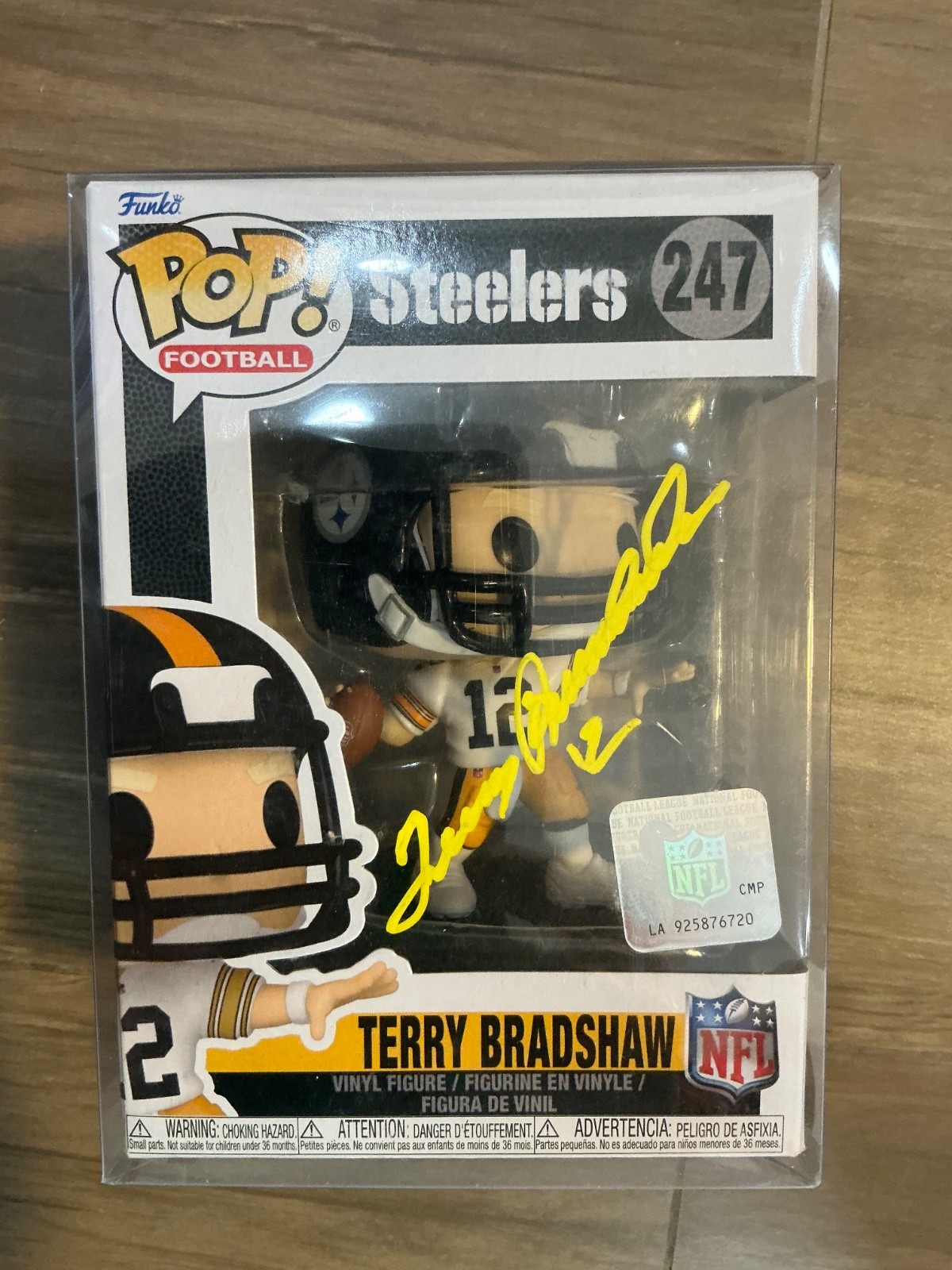 Pop! Football Terry Bradshaw signed Funko. #2 