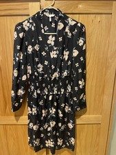 Rebecca Taylor Daniella Floral silk blend dress Black Pink Women  s 6 EUC