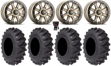 ITP Inertia Bdlk 14" Wheels Br +40mm 30" Interforce R1 Tires RZR Turbo S / RS1