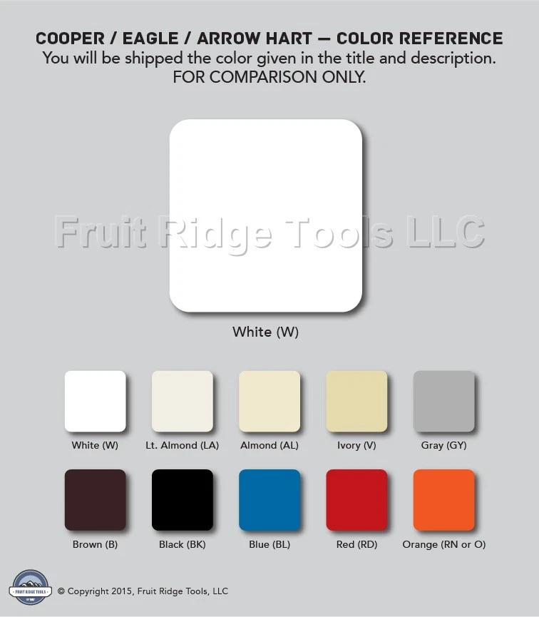 100 receptáculos Cooper blancos COMERCIALES de salida única NEMA 5-20R 20A 125V 1877W Foto 2 de 4