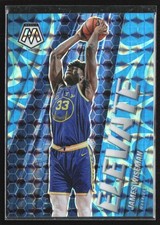 James Wiseman 2020-21 Panini Mosaic Elevate Reactive Blue /99 #5 Golden State