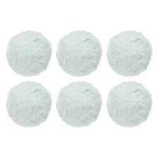 35yds Faux Fur Yarn, 6 Skeins 50g 0.8"OD Fuzzy Yarn Fluffy Yarn, Sky Blue