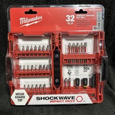 Milwaukee 48-32-4004 SHOCKWAVE Impact Driver Bit Set of 32 Pieces