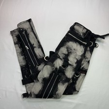 Tripp NYC Black Bondage Chains Pants Spikes Size 1 Small Goth 26  Daang Goodman