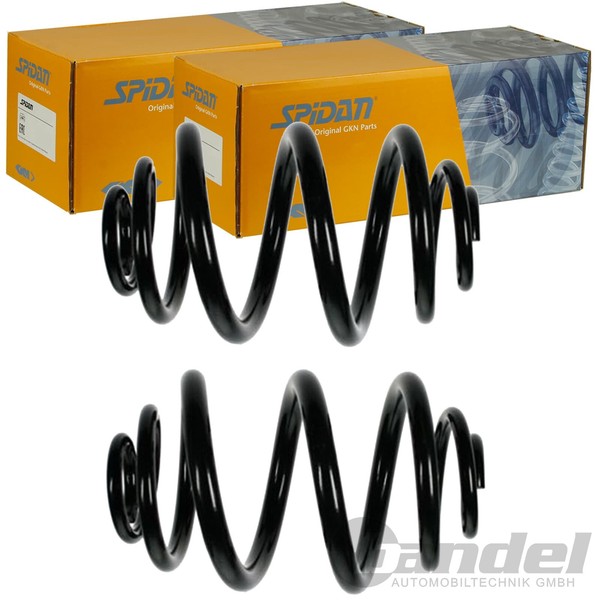 2X Spidan Fahrwerksfedern Satz Hinten Passend FÜR Skoda Octavia Vw Bora Golf-image