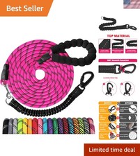 Durable 15 FT Reflective Dog Leash with Comfortable Padded Handle for All Sizes