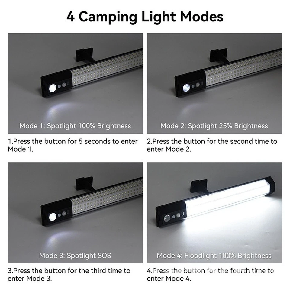 Solar LED Wall Light Outdoor Waterproof Motion Sensor 316 LEDs Long Runtime - Image 4 of 4
