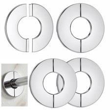 4 Pack Wall Split Flange Self-Adhesive Split Flange for Pipes 28mm Snap-On Cover