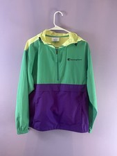 Champion Women  s Small Multi Colored Windbreaker Pullover Lightweight Sport