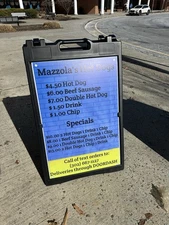 A-frame 24x36 Aframe Sidewalk Sign Banner Decal 24 X 36 Advertisement Street