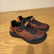 Skechers Boy's Black/Red Microspec II Sneakers 2M