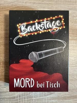 Backstage - Mord bei Tisch - Krimi Dinner -  6-8 Spieler - vollständig
