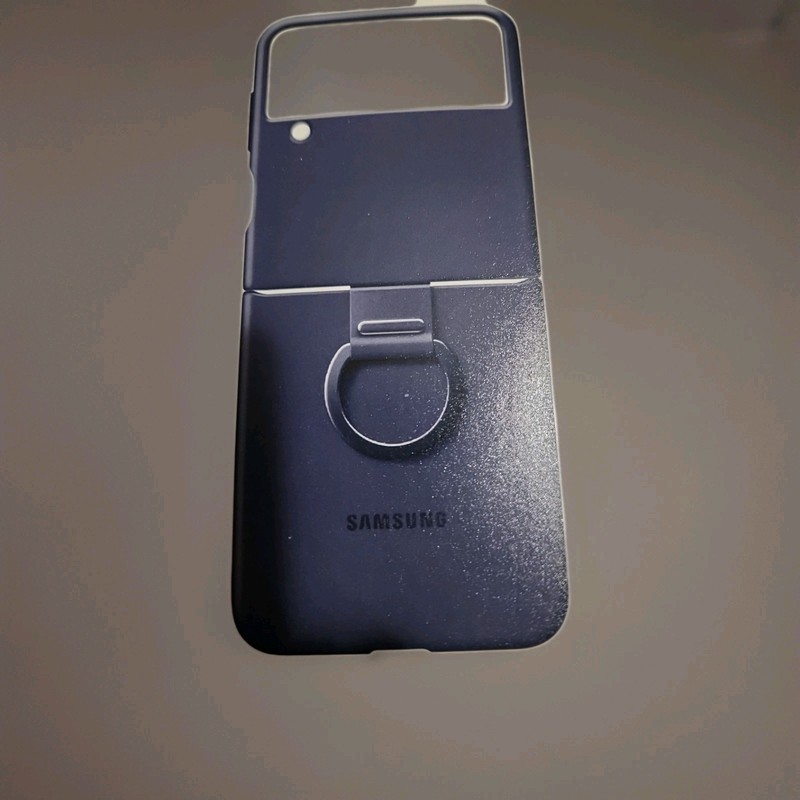 Samsung Silicone Cover with Ring for Galaxy Z Flip4 New BLACK