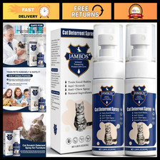 Natural Cat Deterrent Spray - Non-Toxic Anti-Scratch Solution for Pets - 2 Bottl