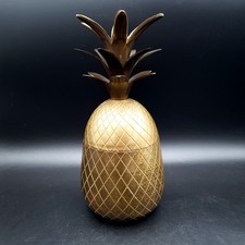 Vintage Brass Pineapple Hollywood Regency Style Ice Bucket H24.5cm 845g