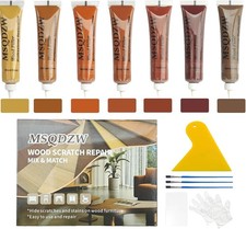 Wood Furniture Repair Kit 7 Colors- Wood Fillers and Touch up Markers, Repa