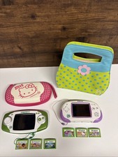 Leapfrog Leapster GS & Explorer Lot W/ Cartri...