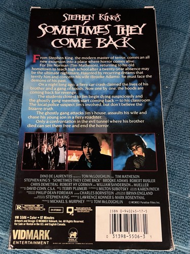 Sometimes They Come Back (VHS 1994) Stephen King Horror Movie - Picture 3 of 6