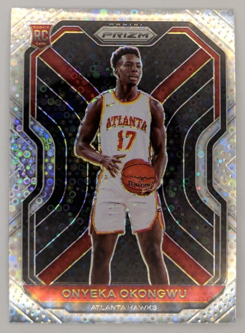 2020-21 Panini Prizm Onyeka Okongwu #260 Fast Break Prizms RC Hawks