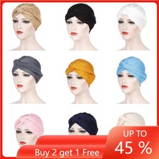 Muslim Women Cancer Chemo Hat Hijab Hair Loss Bonnet Head Scarf Turban Cap Wrap