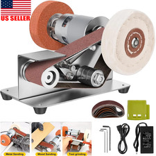 DIY Mini Belt sander Knife Apex Edge sharpener Polishing Grinding Machine w/Belt