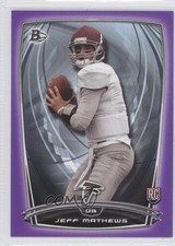 2014 Bowman Rookies Retail Purple Jeff Mathews #11 0q5