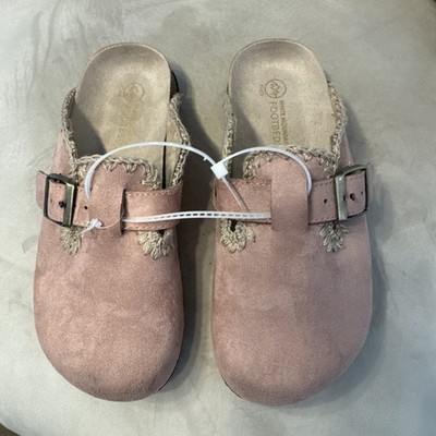 White Mountain Footbeds Clogs Blush Pink Kids