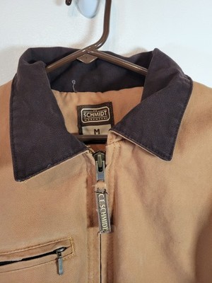 C E Schmidt Workwear Mens Tan Brown Fleece Lined Work Jacket