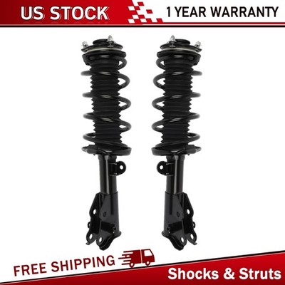 Front Pair Suspension Struts Coil Spring Set For 2012-15 Honda Civic FWD