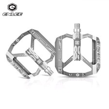 ENLEE ULTRALIGHT PEDALS FLAT THIN MOUNTAIN BMX BIKE ALUMINIUM 9/16" PINS SILVER
