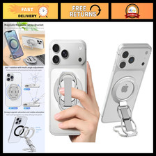 Magnetic Phone Grip Stand with Finger Strap - 4-in-1 Ring Holder  Kickstand, Un
