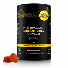 Shilajit Himalayan GOLD Gummies, Organic, Extremely Potent 3000mg, Fulvic Acid