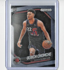 2024-25 Prizm Black Basketball Ulrich Chomche Base Rookie Card #236 Raptors