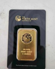 1 oz. Gold Bar - Perth Mint - 99.99 Fine in Assay 3200.00 per troy oz