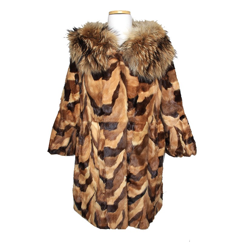 ALTRA Mezzo cappotto visone marrone multi marca 44 55 125516674