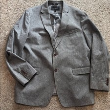 Banana Republic Tailored-Fit Gray Sport Coat / Blazer   Size 44R
