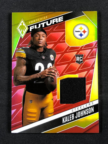 2025 Panini Phoenix Rookie Patch Prizm #FFM-KJN Kaleb Johnson /249 RC YT92