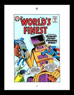 Curt Swan World's Finest #99 Rare Production Art Cover