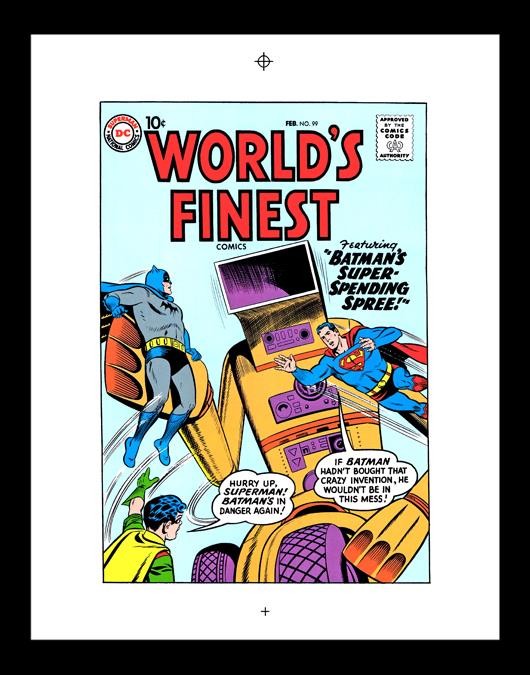 Curt Swan World's Finest #99 Rare Production Art Cover