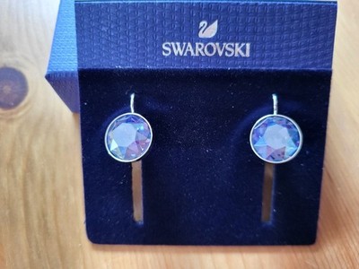 Ohrhänger mit klarem Swarovski Kristall 8 mm NEU