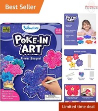 DIY Wood Craft Kit Flower Bouquet Kids Art Set Creative Fun for Ages 4-9