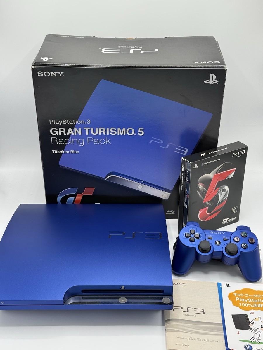 SONY PlayStation 3 PS3 Gran Turismo 5 Racing Pack Titanium Blue