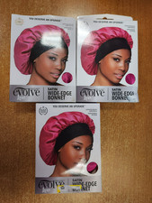 Paquete de 3: Capó Firstline evolve Luxe Satinado Borde Ancho, Fucsia E2D