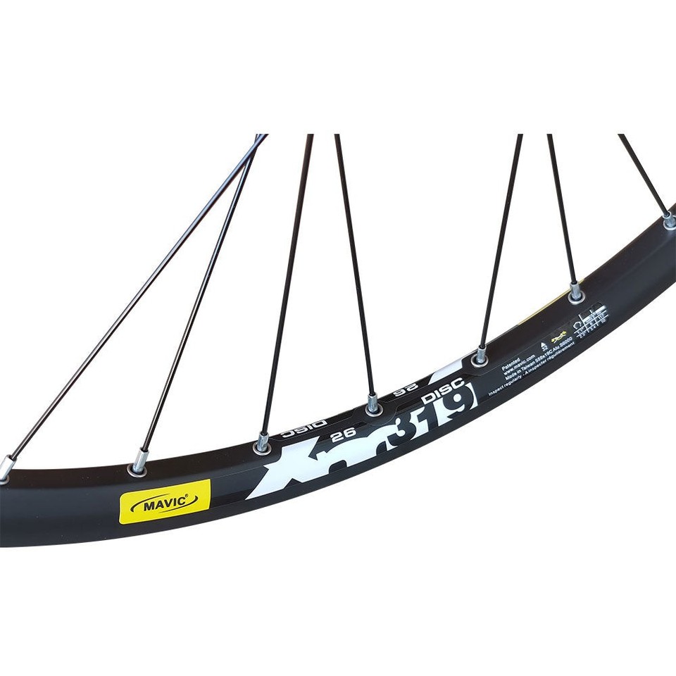 Set Ruote MAVIC XM319 QR 26″ (559x19) Per MTB Mountain Bike – Freno A Disco 7/8/9/10 Velocità, Nero - Foto 3